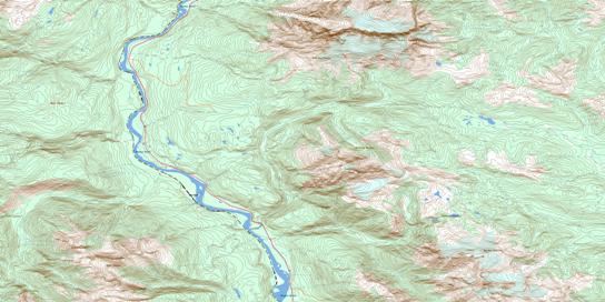 Dorreen Topo Map 103I16 at 1:50,000 scale - National Topographic System of Canada (NTS) - Toporama map