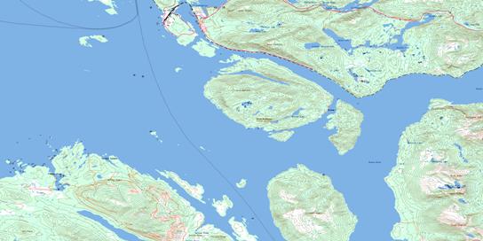 Port Edward Topo Map 103J01 at 1:50,000 scale - National Topographic System of Canada (NTS) - Toporama map
