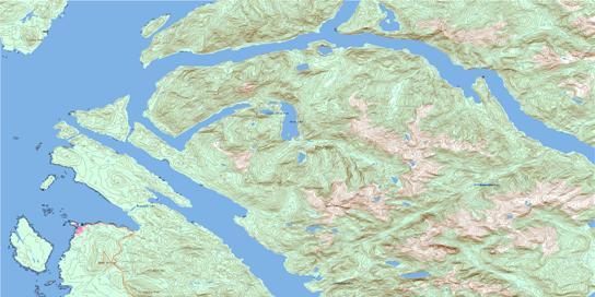 Port Simpson Topo Map 103J09 at 1:50,000 scale - National Topographic System of Canada (NTS) - Toporama map