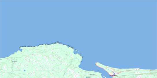 Masset Topographic map 103K01 at 1:50,000 Scale