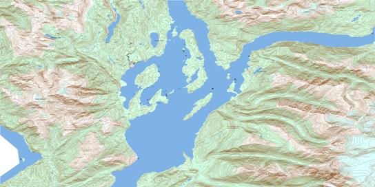 Observatory Inlet Topographic map 103P05 at 1:50,000 Scale