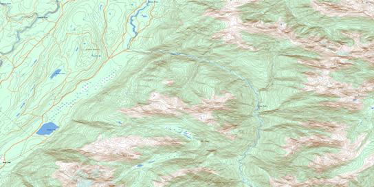 Kiteen River Topo Map 103P07 at 1:50,000 scale - National Topographic System of Canada (NTS) - Toporama map
