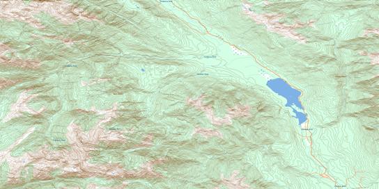 Kitwanga Lake Topographic map 103P08 at 1:50,000 Scale
