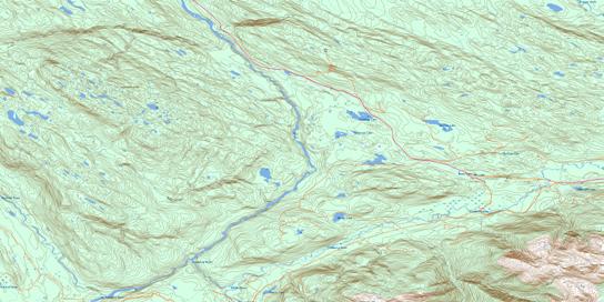 Cranberry River Topo Map 103P10 at 1:50,000 scale - National Topographic System of Canada (NTS) - Toporama map