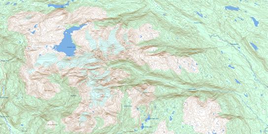 Kinskuch River Topo Map 103P11 at 1:50,000 scale - National Topographic System of Canada (NTS) - Toporama map
