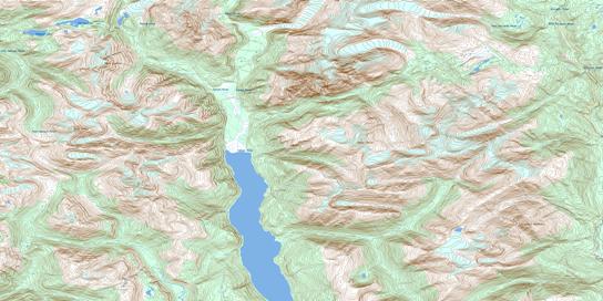 Hastings Arm Topographic map 103P12 at 1:50,000 Scale