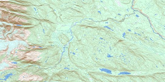 Paw Lake Topographic map 103P14 at 1:50,000 Scale