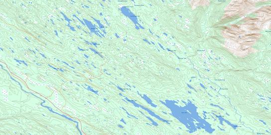 Brown Bear Lake Topo Map 103P15 at 1:50,000 scale - National Topographic System of Canada (NTS) - Toporama map