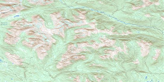 Kuldo Creek Topo Map 103P16 at 1:50,000 scale - National Topographic System of Canada (NTS) - Toporama map