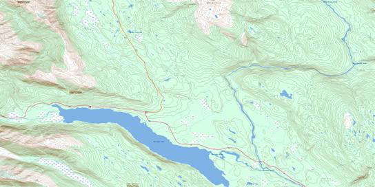 Meziadin Lake Topographic map 104A03 at 1:50,000 Scale