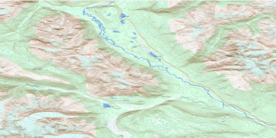 Delta Peak Topo Map 104A12 at 1:50,000 scale - National Topographic System of Canada (NTS) - Toporama map