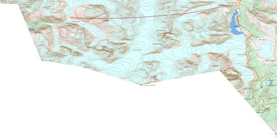 Leduc Glacier Topographic map 104B01 at 1:50,000 Scale