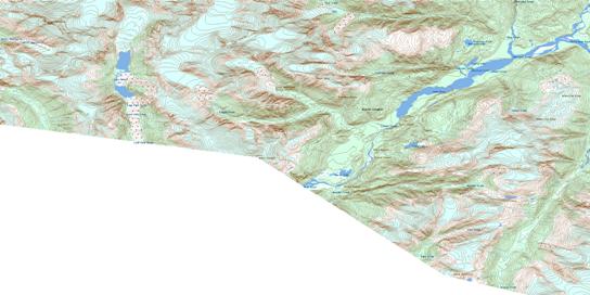 Unuk River Topo Map 104B07 at 1:50,000 scale - National Topographic System of Canada (NTS) - Toporama map