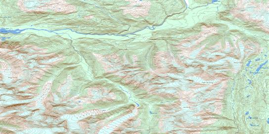 Snippaker Creek Topo Map 104B10 at 1:50,000 scale - National Topographic System of Canada (NTS) - Toporama map