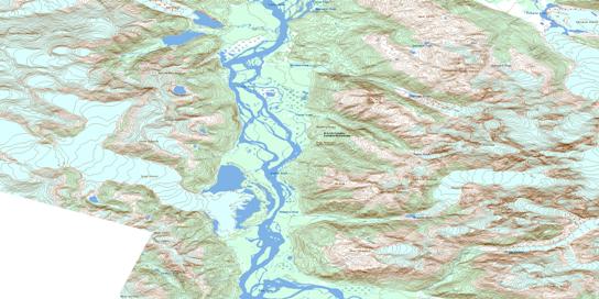 Great Glacier Topographic map 104B13 at 1:50,000 Scale