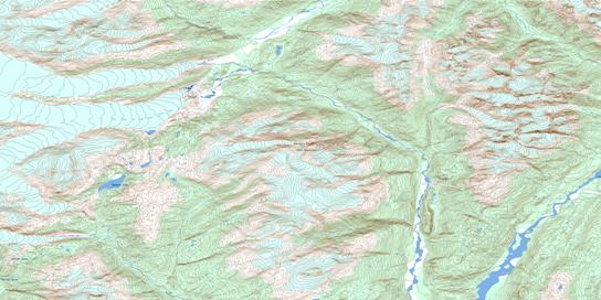 Forrest Kerr Creek Topo Map 104B15 at 1:50,000 scale - National Topographic System of Canada (NTS) - Toporama map