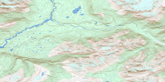 Bob Quinn Lake Topo Map 104B16 at 1:50,000 scale - National Topographic System of Canada (NTS) - Toporama map