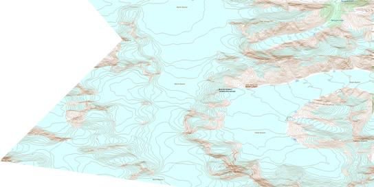 Dominion Mountain Topo Map 104F01 at 1:50,000 scale - National Topographic System of Canada (NTS) - Toporama map