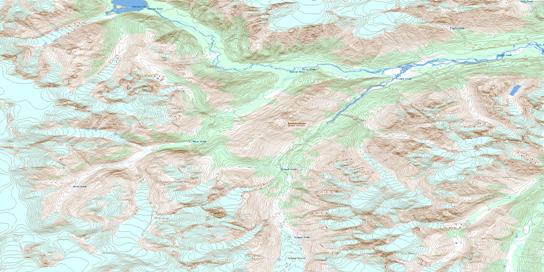 Dirst Creek Topographic map 104F09 at 1:50,000 Scale