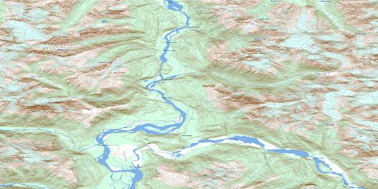 Scud River Topo Map 104G05 at 1:50,000 scale - National Topographic System of Canada (NTS) - Toporama map