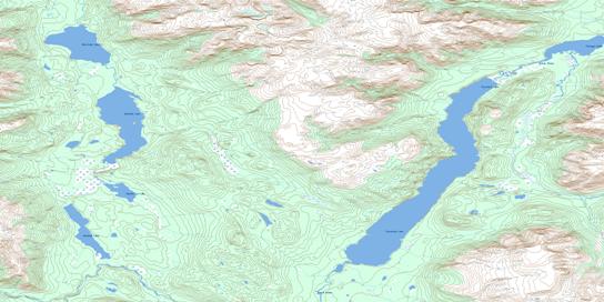 Kinaskan Lake Topographic map 104G09 at 1:50,000 Scale