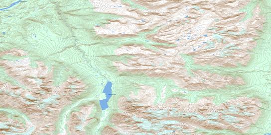 Yehiniko Lake Topographic map 104G11 at 1:50,000 Scale