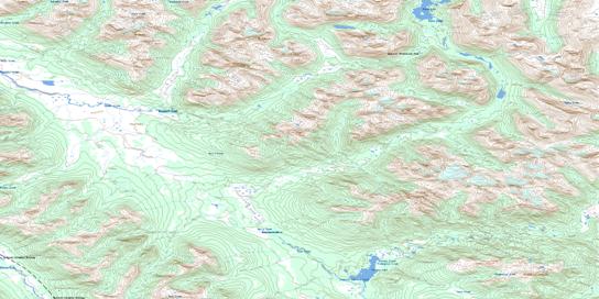 Skelhorne Creek Topo Map 104H01 at 1:50,000 scale - National Topographic System of Canada (NTS) - Toporama map