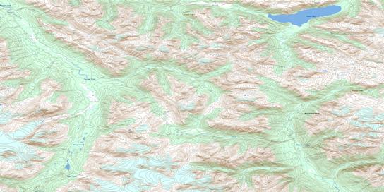 Tumeka Lake Topo Map 104H04 at 1:50,000 scale - National Topographic System of Canada (NTS) - Toporama map