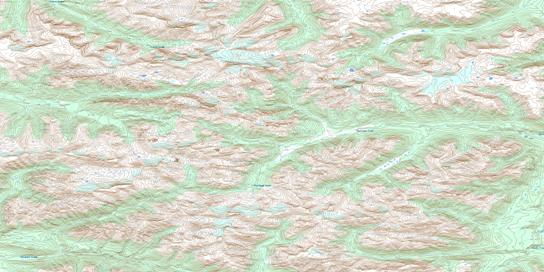 Maitland Creek Topo Map 104H05 at 1:50,000 scale - National Topographic System of Canada (NTS) - Toporama map