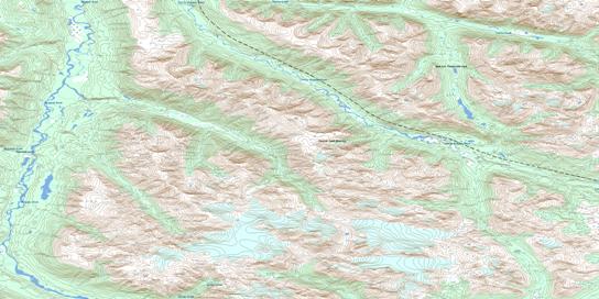 No Title Topo Map 104H06 at 1:50,000 scale - National Topographic System of Canada (NTS) - Toporama map
