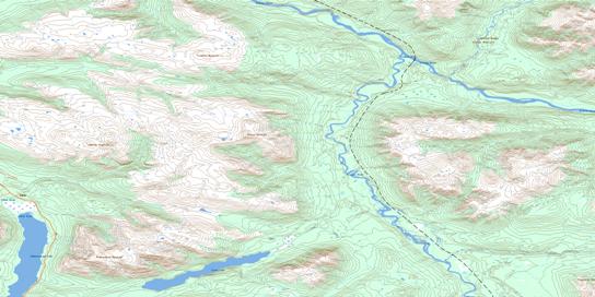 Ealue Lake Topo Map 104H13 at 1:50,000 scale - National Topographic System of Canada (NTS) - Toporama map