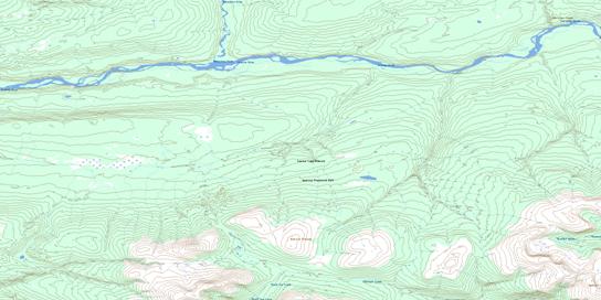 Cambridge Creek Topo Map 104H15 at 1:50,000 scale - National Topographic System of Canada (NTS) - Toporama map