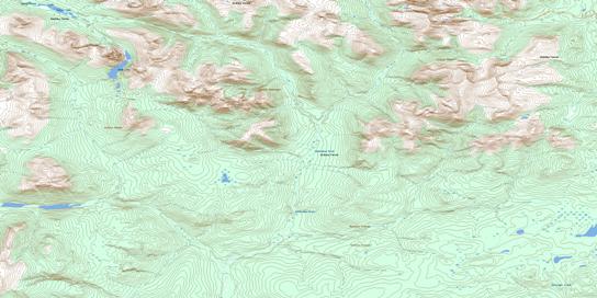 Settea Lake Topographic map 104I02 at 1:50,000 Scale