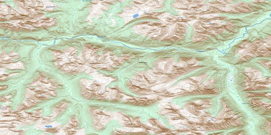 Cassiar River Topographic map 104I09 at 1:50,000 Scale