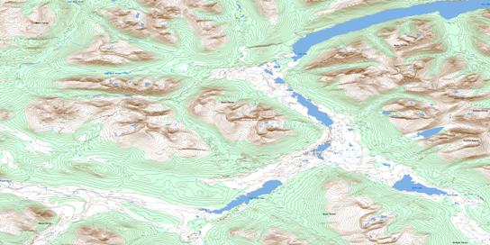 Hard Lake Topo Map 104I11 at 1:50,000 scale - National Topographic System of Canada (NTS) - Toporama map