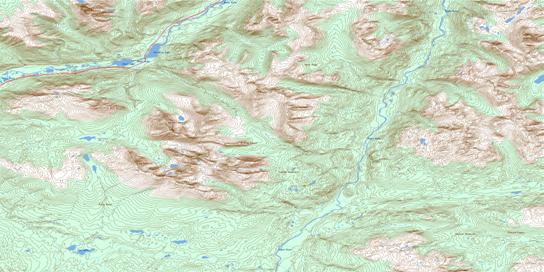 Joe Irwin Lake Topographic map 104I13 at 1:50,000 Scale