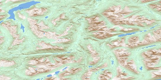 Beale Lake Topo Map 104I14 at 1:50,000 scale - National Topographic System of Canada (NTS) - Toporama map
