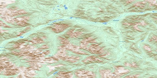 Four Brothers Range Topo Map 104I16 at 1:50,000 scale - National Topographic System of Canada (NTS) - Toporama map