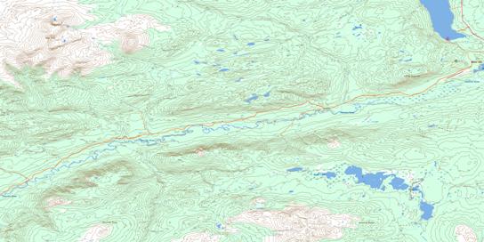 Dease Lake Topo Map 104J08 at 1:50,000 scale - National Topographic System of Canada (NTS) - Toporama map