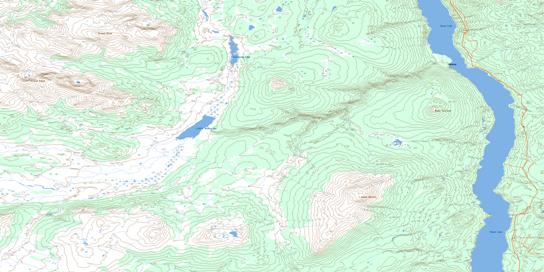 Little Dease Lake Topo Map 104J09 at 1:50,000 scale - National Topographic System of Canada (NTS) - Toporama map