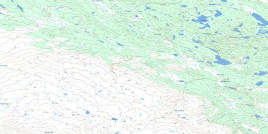 Granite Lake Topo Map 104J11 at 1:50,000 scale - National Topographic System of Canada (NTS) - Toporama map