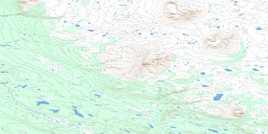Kawdy Creek Topo Map 104J14 at 1:50,000 scale - National Topographic System of Canada (NTS) - Toporama map