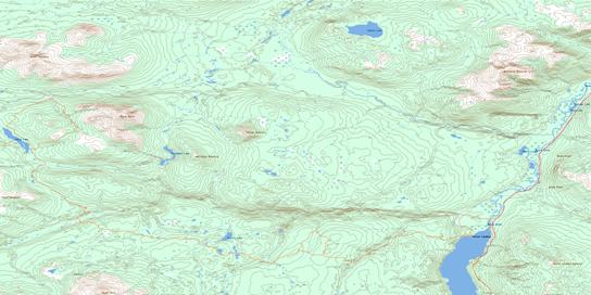 Porter Landing Topo Map 104J16 at 1:50,000 scale - National Topographic System of Canada (NTS) - Toporama map