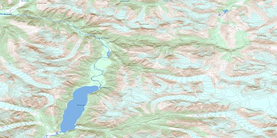 South Whiting River Topo Map 104K02 at 1:50,000 scale - National Topographic System of Canada (NTS) - Toporama map