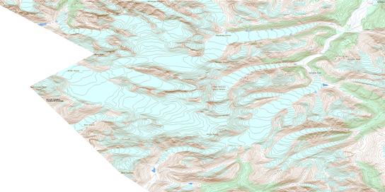 Wright Glacier Topo Map 104K06 at 1:50,000 scale - National Topographic System of Canada (NTS) - Toporama map