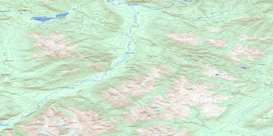 King Salmon Lake Topographic map 104K10 at 1:50,000 Scale