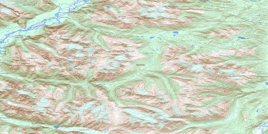 Stuhini Creek Topographic map 104K11 at 1:50,000 Scale