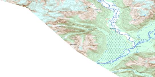 Tulsequah River Topo Map 104K12 at 1:50,000 scale - National Topographic System of Canada (NTS) - Toporama map