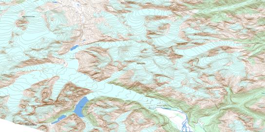 Tulsequah Glacier Topo Map 104K13 at 1:50,000 scale - National Topographic System of Canada (NTS) - Toporama map
