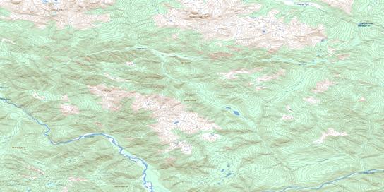 Yeth Creek Topo Map 104K15 at 1:50,000 scale - National Topographic System of Canada (NTS) - Toporama map
